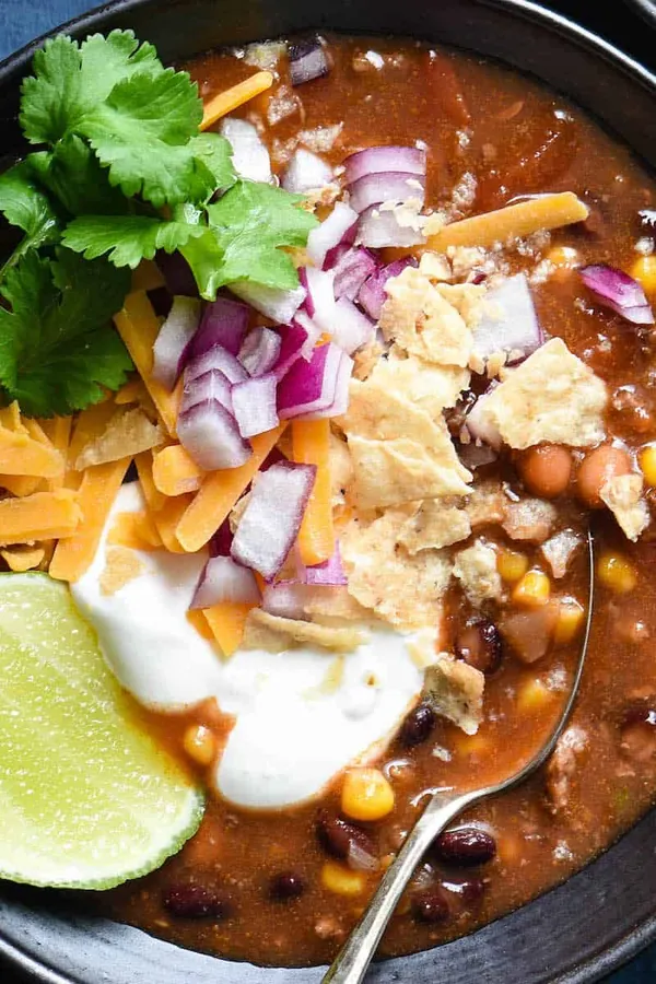 Taco Soup in Slow Cooker