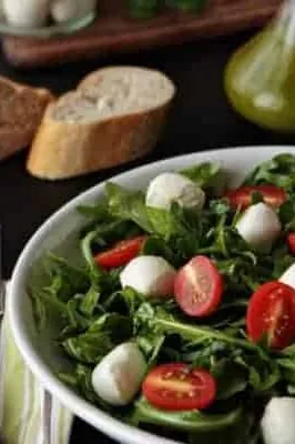 Tomato and Mozzarella Salad with Basil Vinaigrette