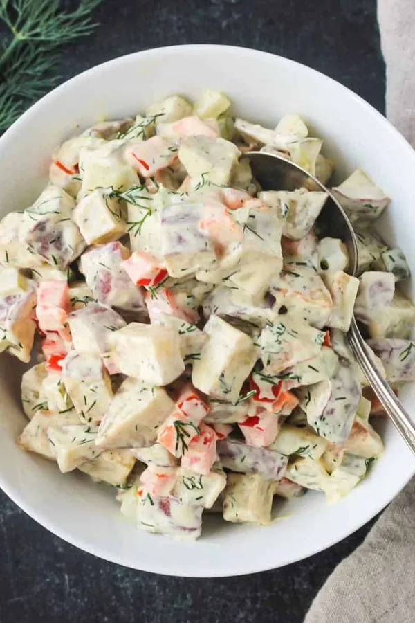 Vegan Roasted Red Potato Salad