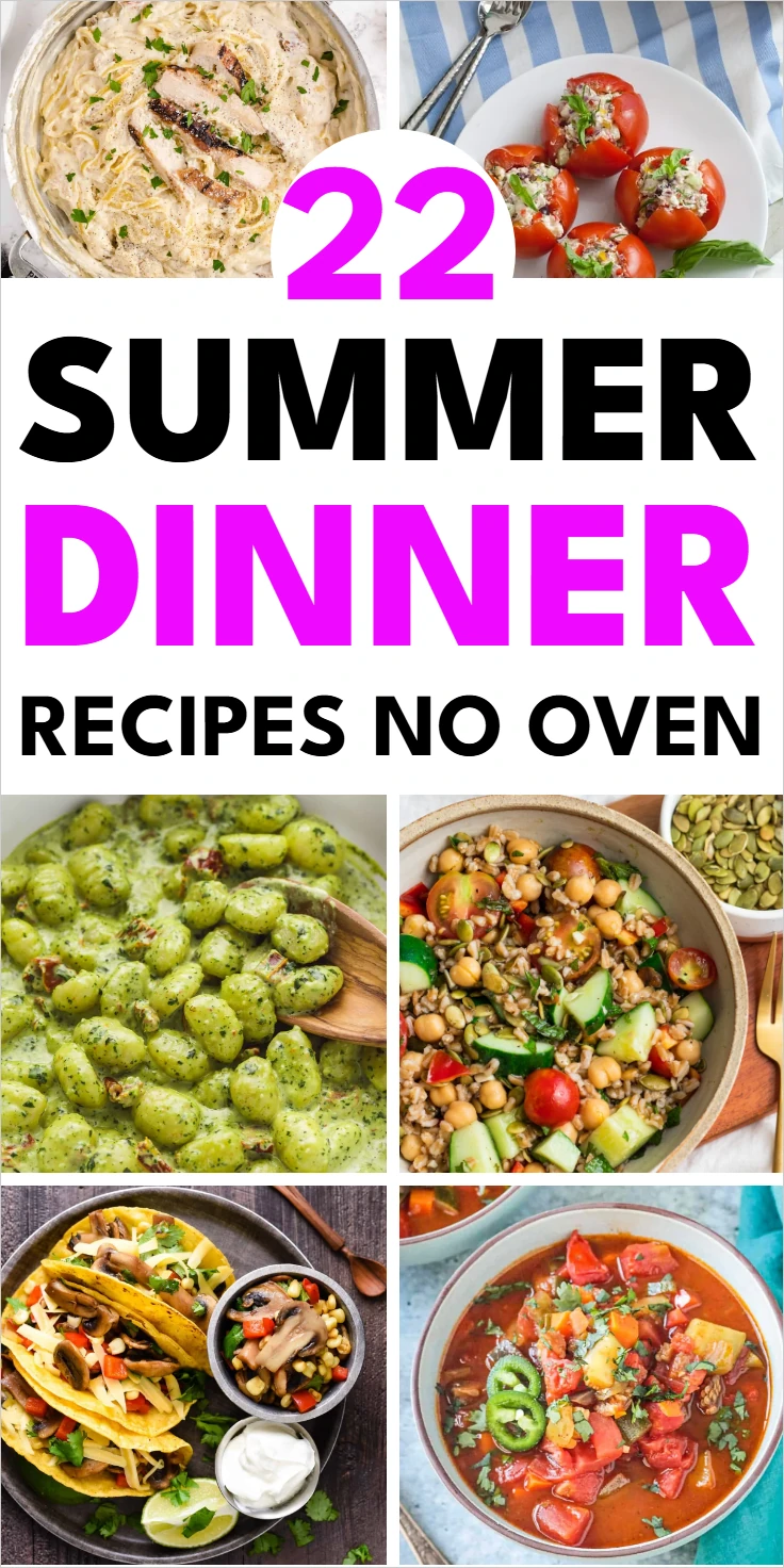 summer dinner recipes no oven