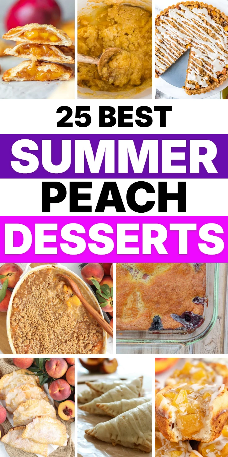 summer peach desserts