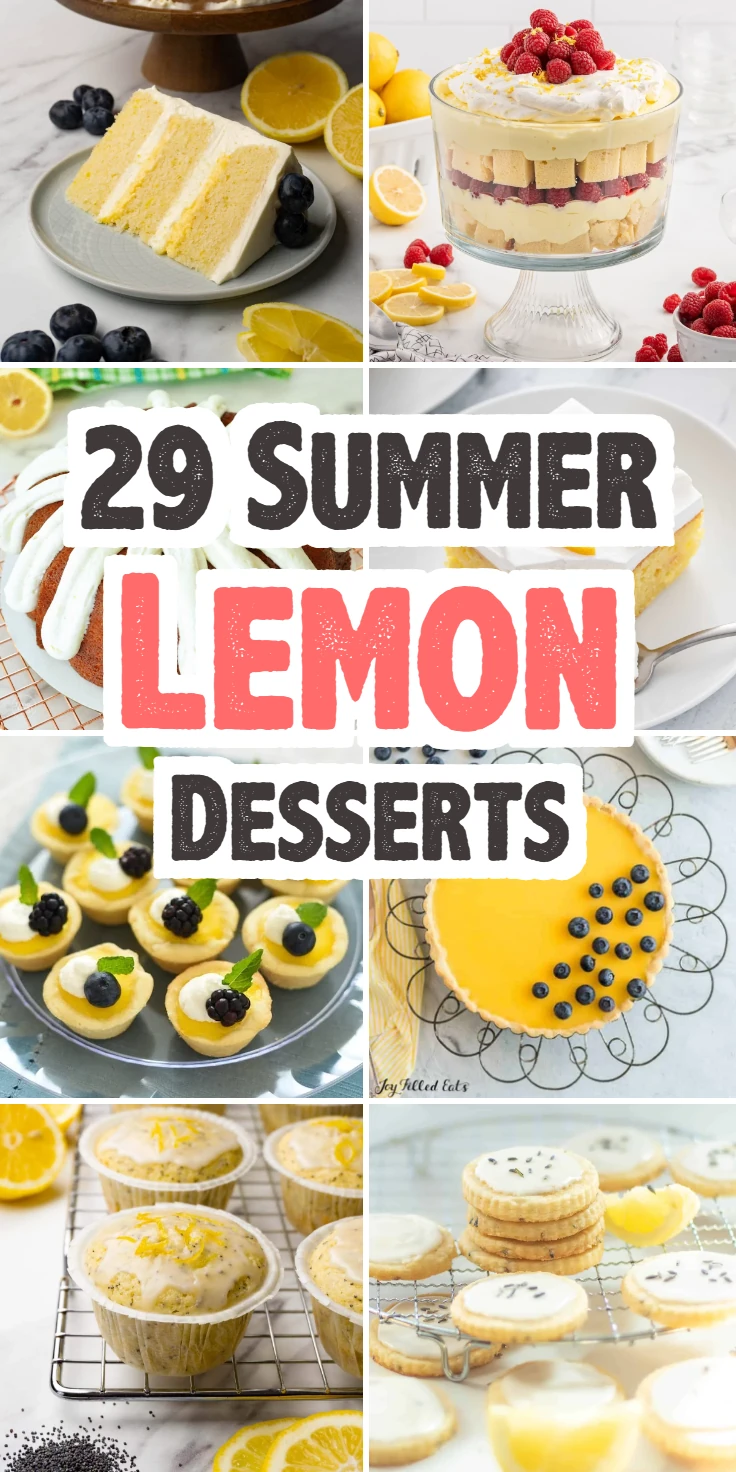 Summer Lemon Desserts
