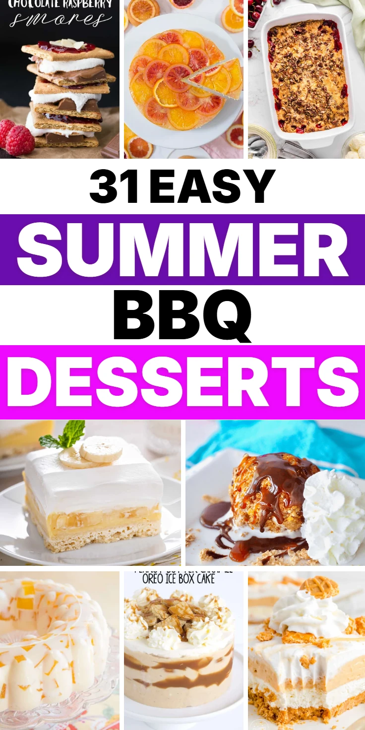 Summer BBQ Desserts