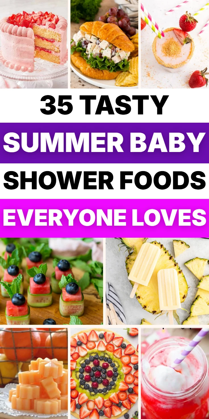 Cute Summer Baby Shower Food Ideas