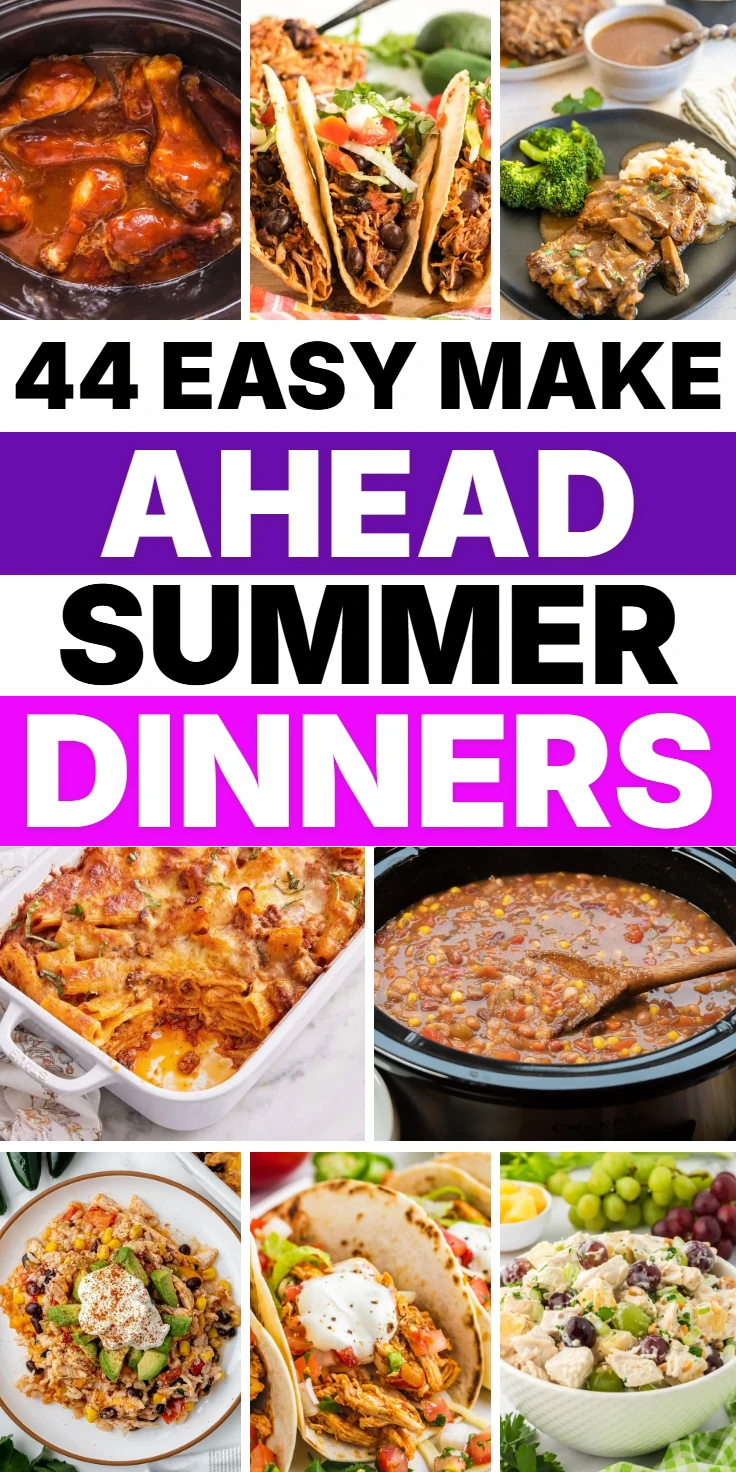 Make-Ahead Summer Dinners