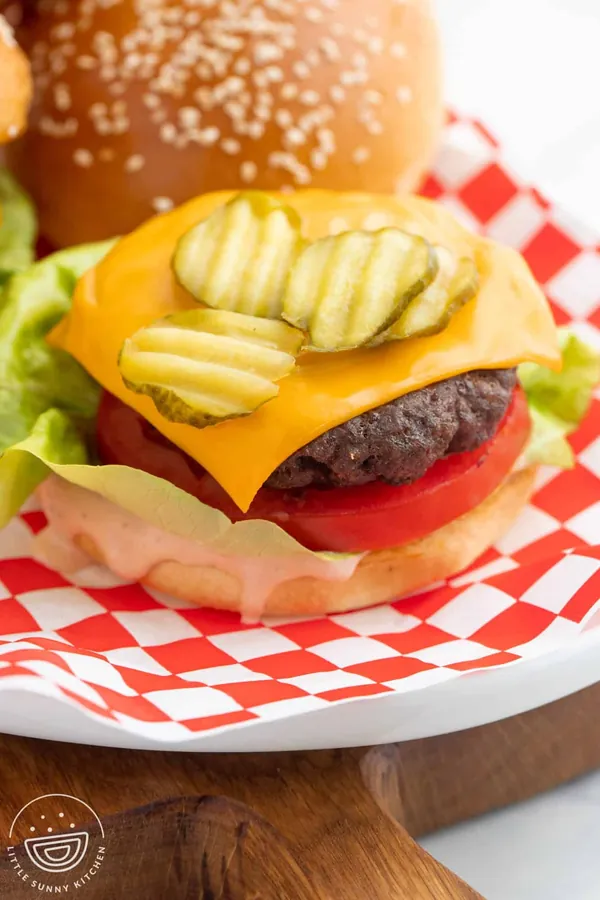 Air Fryer Hamburgers