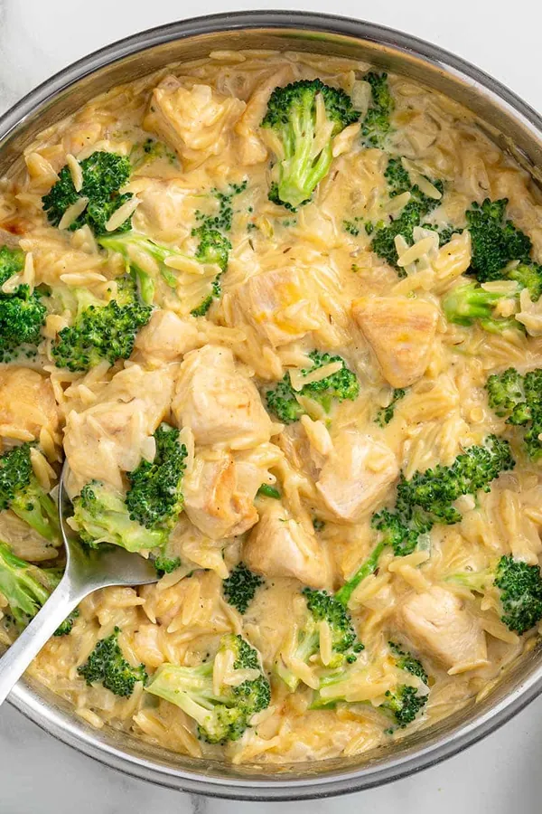Cheesy Chicken Orzo