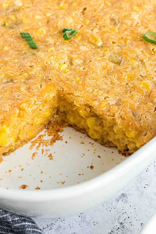Cheesy Chile Cornbread Casserole Recipe