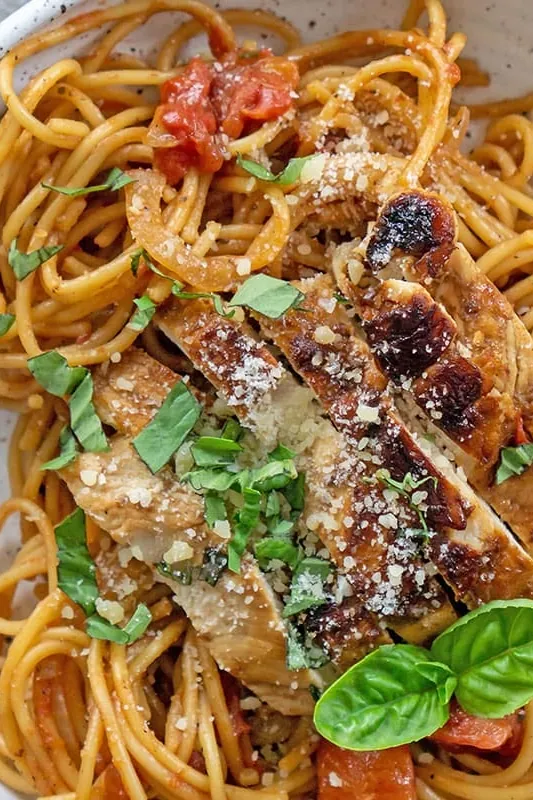 Chicken Bruschetta Pasta Recipe