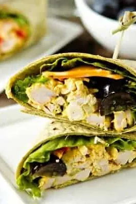 Curried Chicken Salad Wraps