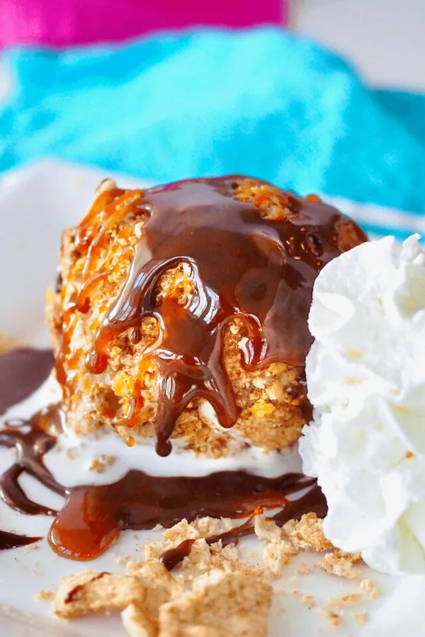 Easy Air Fryer Fried Ice Cream Recipe