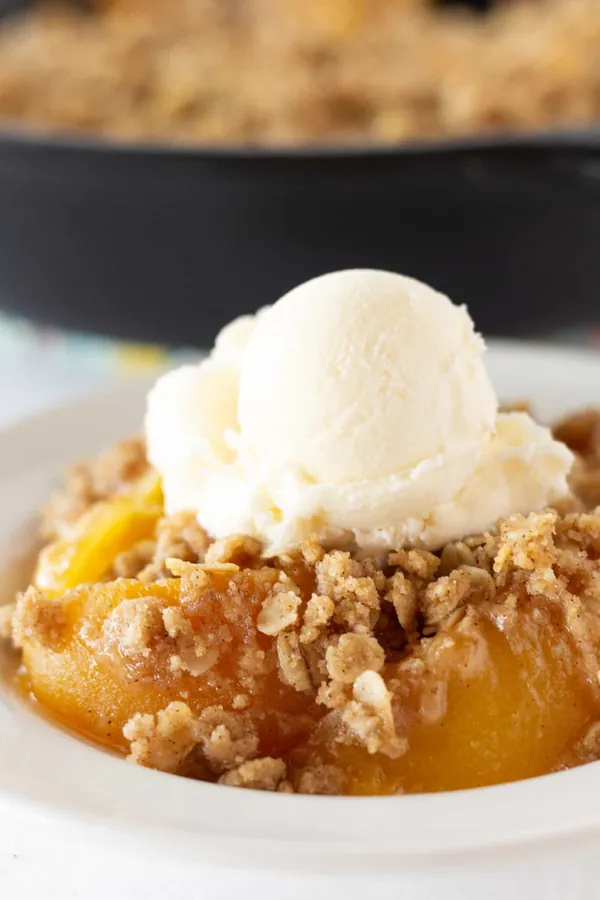 Easy Peach Crisp with Canned Peaches Recipe