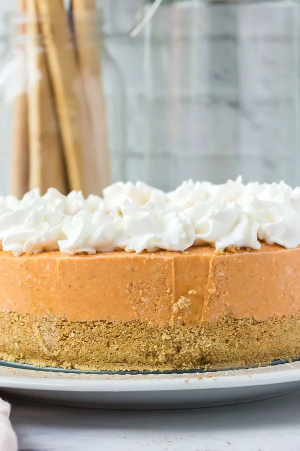 Easy Pumpkin Cheesecake (No Bake Recipe)