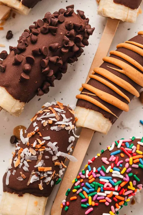 Frozen Chocolate Covered Bananas