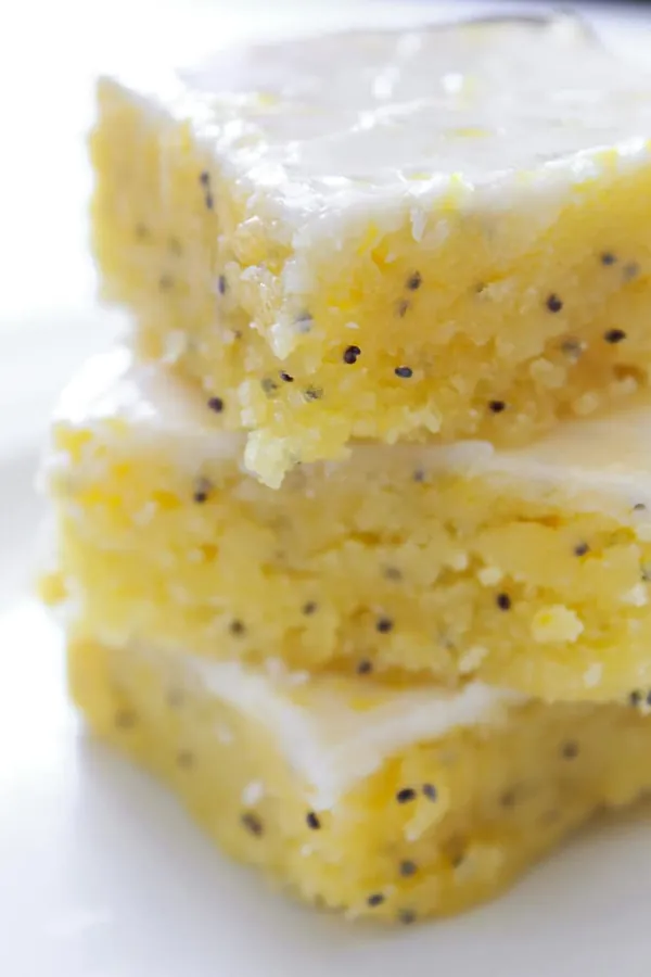 Glazed Lemon Poppy Seed Bars
