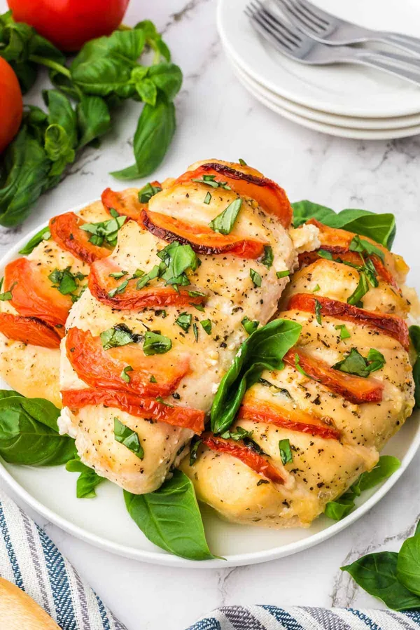Hasselback Chicken Caprese