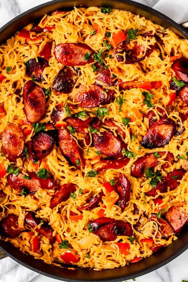 Italian Sausage Spaghetti Squash Skillet