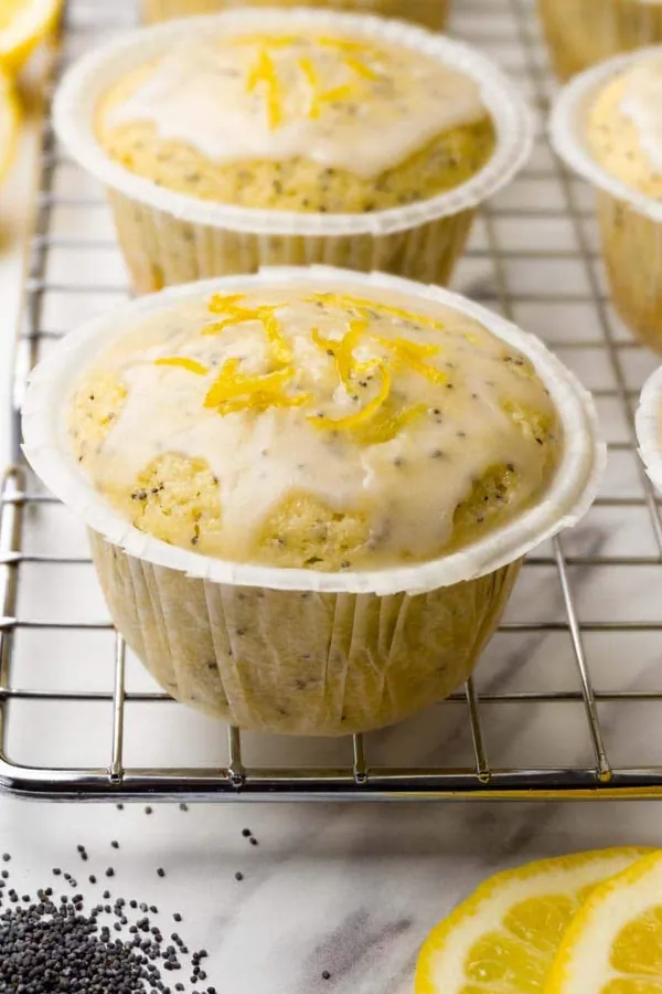Lemon poppy seed muffins
