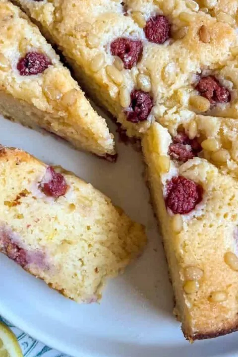 Lemon Raspberry Ricotta Cake