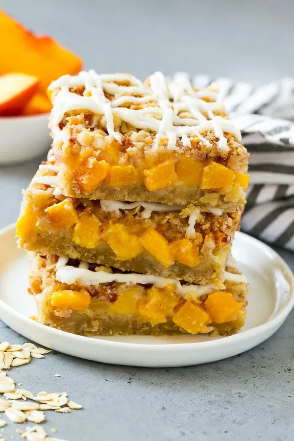 Peach Crumble Bars