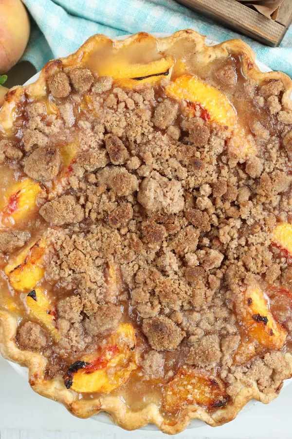 Peach Crumble Pie