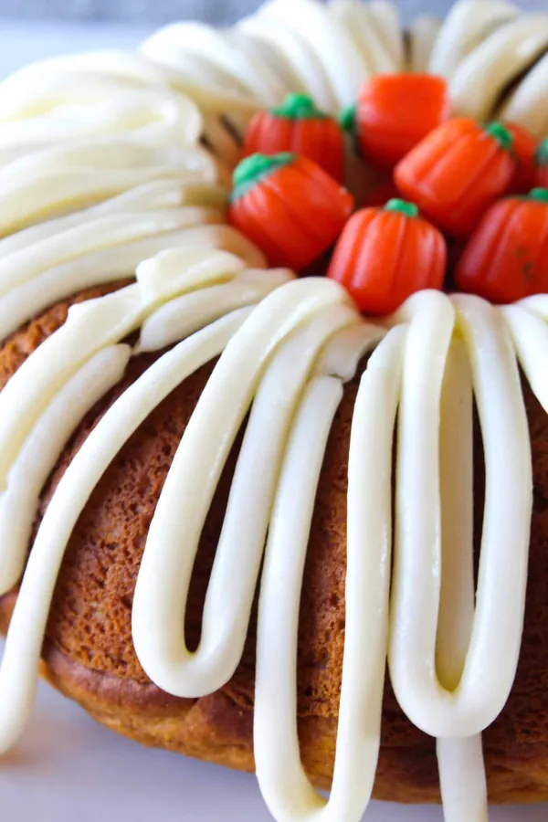 Pumpkin Spice Bundt Cake with Cream Cheese Frosting