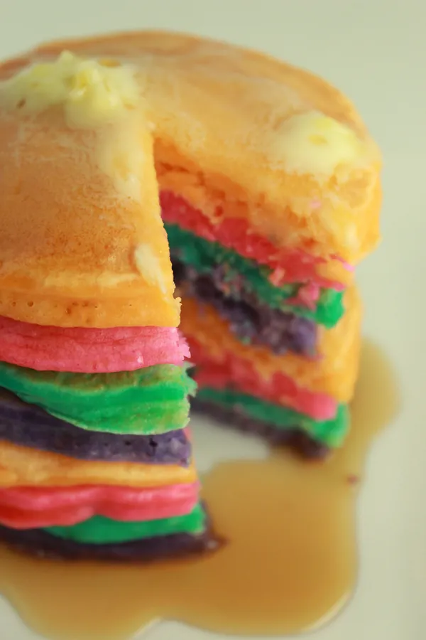 Rainbow Pancakes