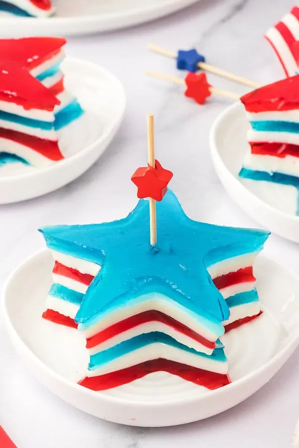 Red White and Blue Jello