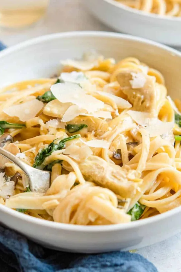 Spinach Artichoke Pasta