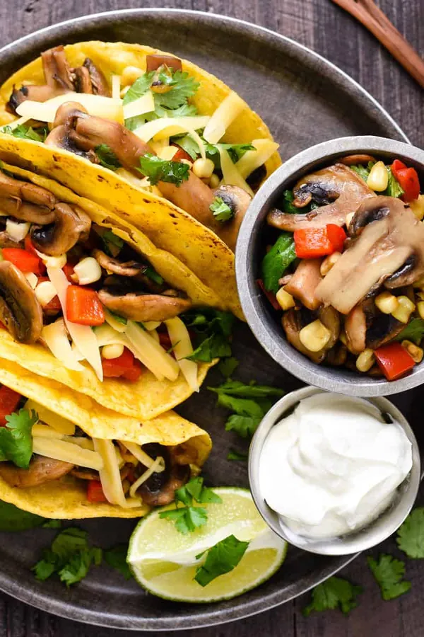 White Mushroom Tacos