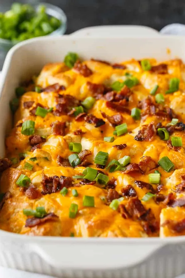 Bacon and Egg Biscuit Casserole