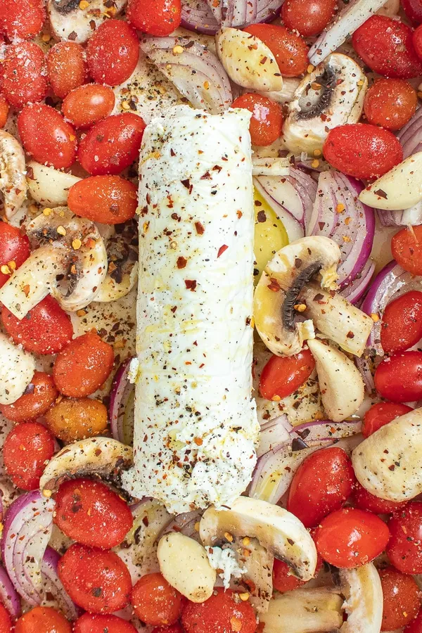 Baked Goat Cheese Pasta