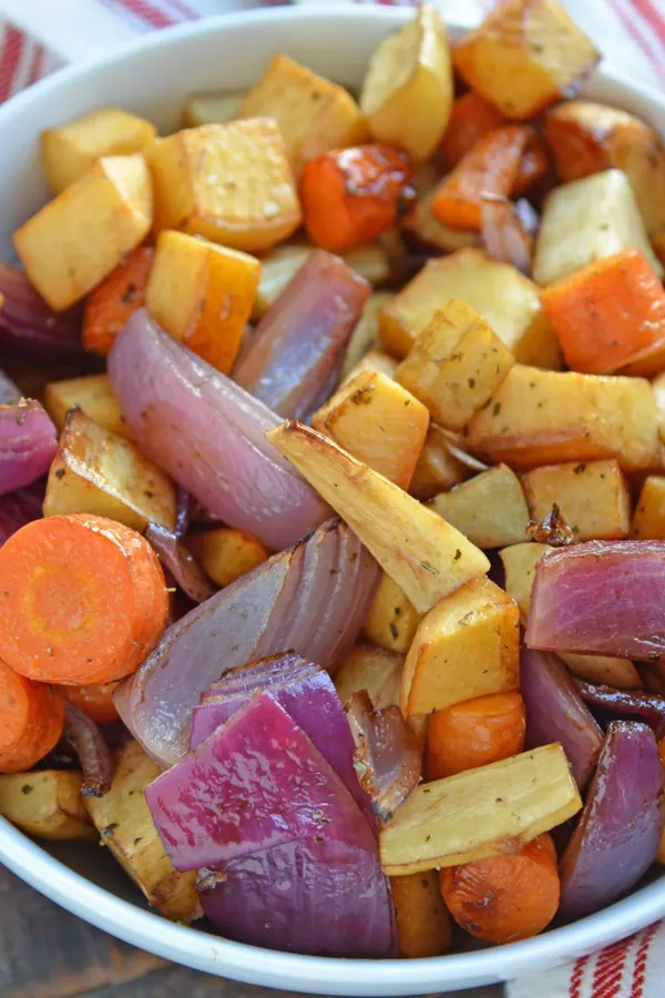 Balsamic Roasted Root Vegetables