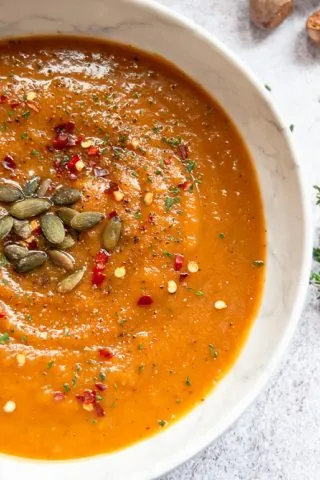 Butternut Squash and Sweet Potato Soup
