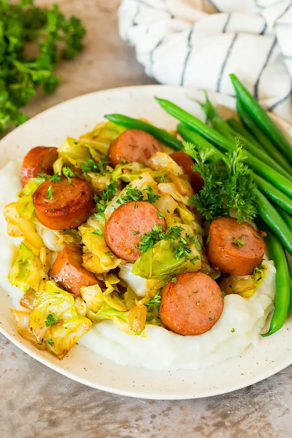 Cabbage and Sausage Skillet