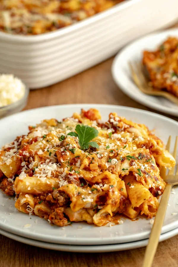 Cheesy Creamy Baked Ziti