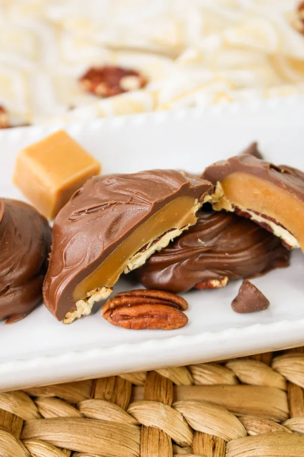 Chocolate Caramel Pecan Clusters