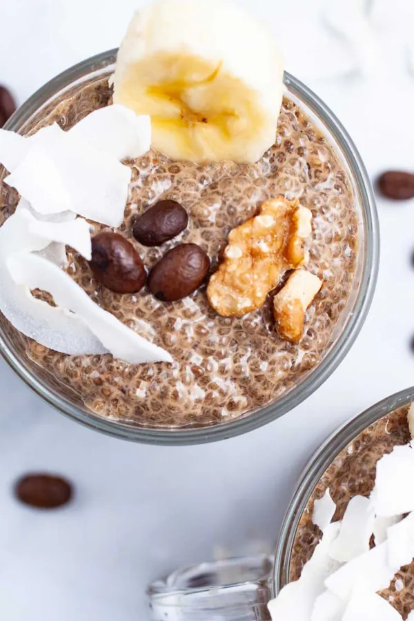 Coffee Chia Seed Pudding For Breakfast