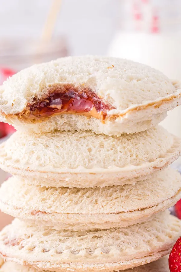 DIY Uncrustable Peanut Butter and Jelly Freezer Sandwiches