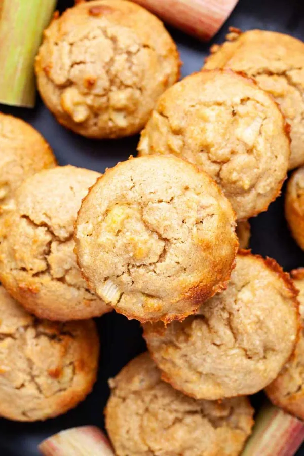 Easy Almond Flour Rhubarb Muffins Recipe