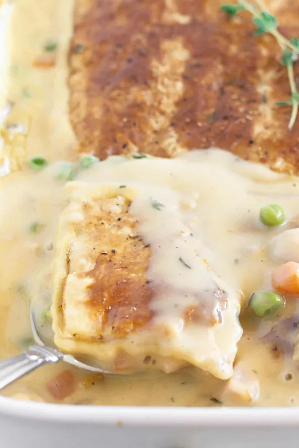 Easy Leftover Turkey Pot Pie with Puff Pastry