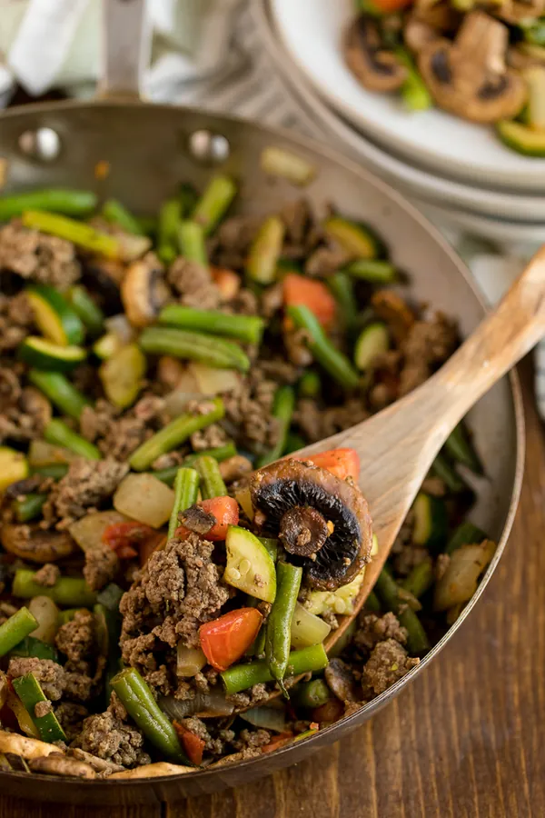 Garden Vegetable Beef Skillet