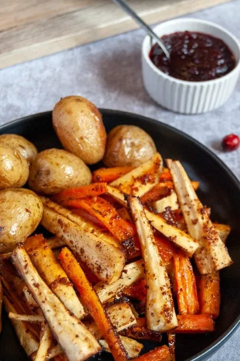 Honey roasted carrots and parsnips