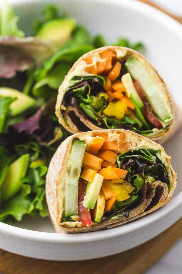 Hummus Veggie Wrap