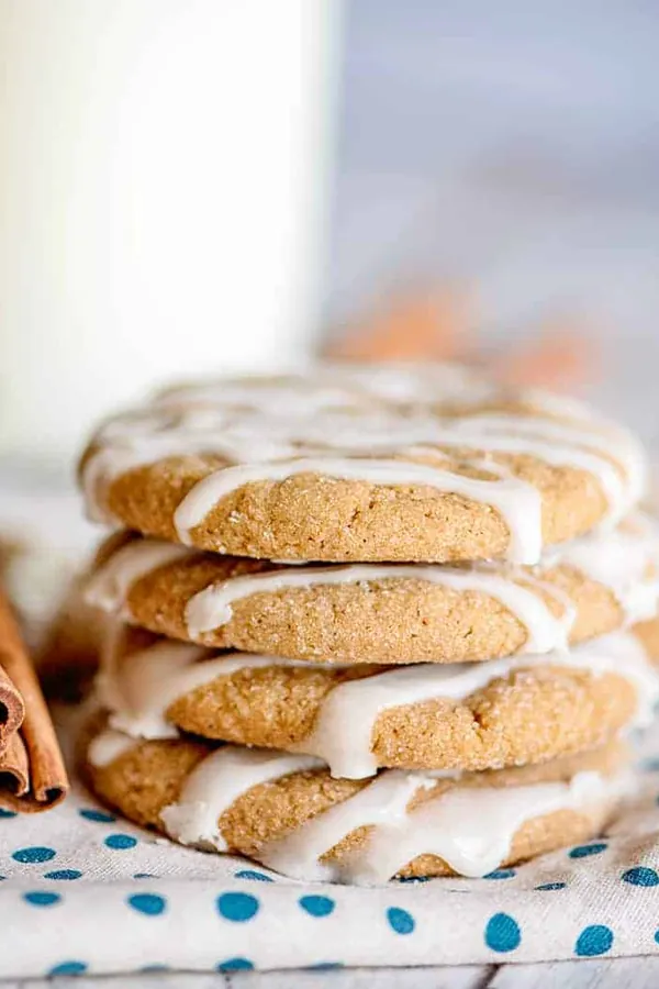 Iced Molasses Cookies