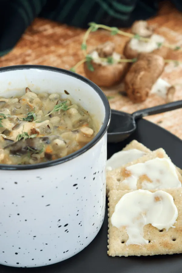 Instant Pot Chicken and Wild Rice Soup