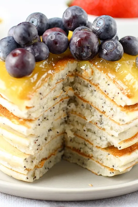 Lemon Poppy Seed Pancakes