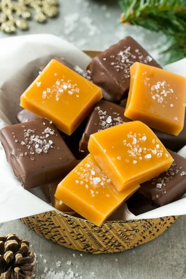 Microwave Caramels with Sea Salt