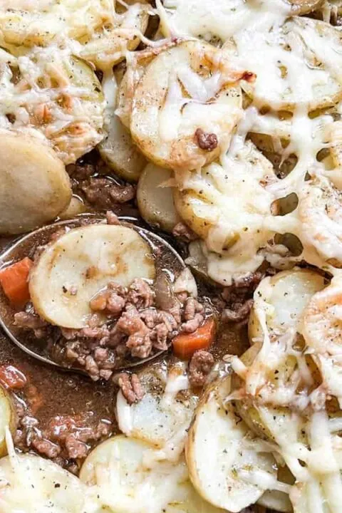 Quick and easy minced beef hotpot