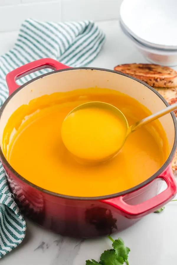 Roasted Sweet Potato and Carrot Soup